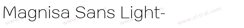 Magnisa Sans Light字体转换